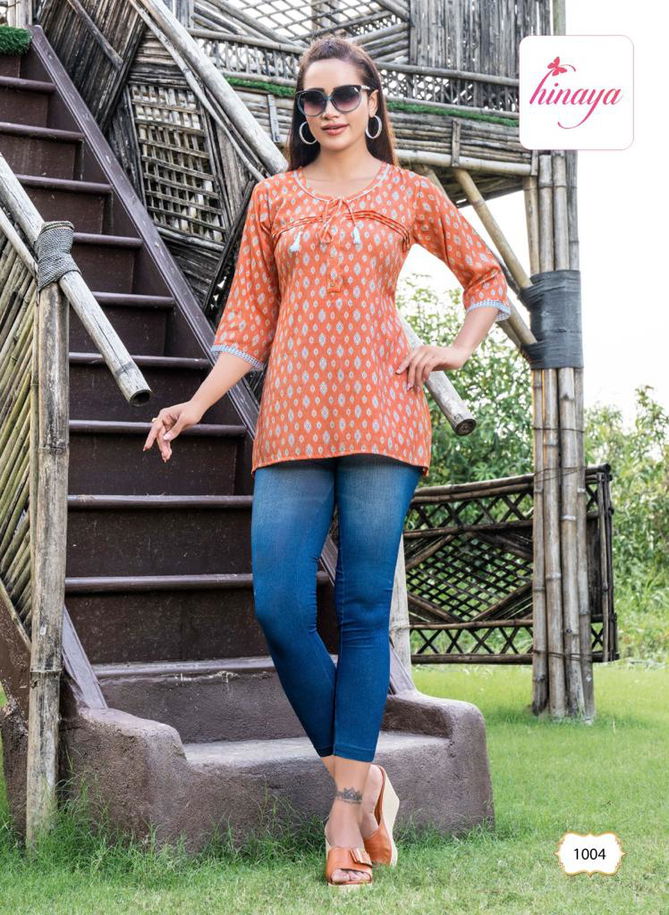 Hinaya Nora 2 Western Wear Wholesale Rayon Ladies Top Catalog